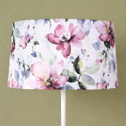 tu casa White Metal-Iron Base Foldable Floor Lamps with Cobra Saffron Print & Satin Shade for Bedroom, Living Room, Lounge, Office Area, Gifting Without Bulb for Home Decoration (Height - 57") - Image 5