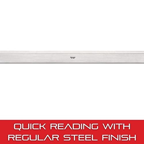 Starrett Steel Straight Edge with Bevel Edge, Not Graduated - Quick Reading, 18" Length, 11/64" Thickness, 1-13/32" Width, +/- .0002" per Foot Accuracy - 385-18 - Image 4