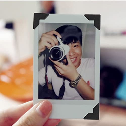 Sunkizzrs® 5 Sheets Photo Corners Self Adhesive Photo Mounting Sticker Paper Corner Stickers for Scrapbook Album (Black) - Image 5