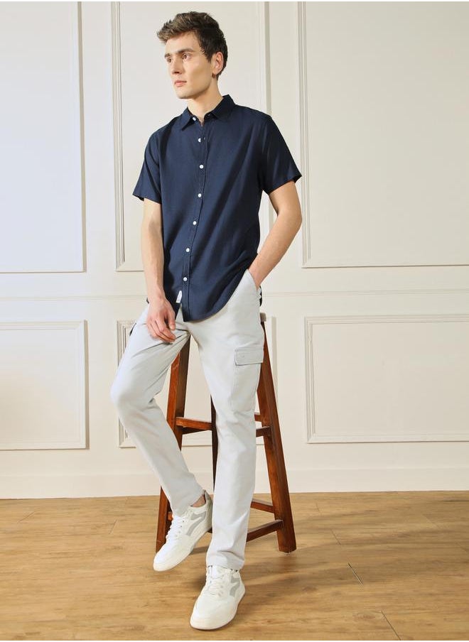 Dennis Lingo Spread Collar Regular Fit Casual Shirt by Styli  - Image 4