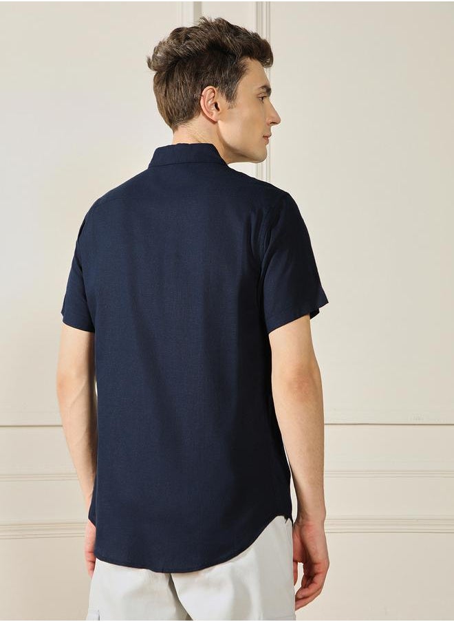 Dennis Lingo Spread Collar Regular Fit Casual Shirt by Styli  - Image 2