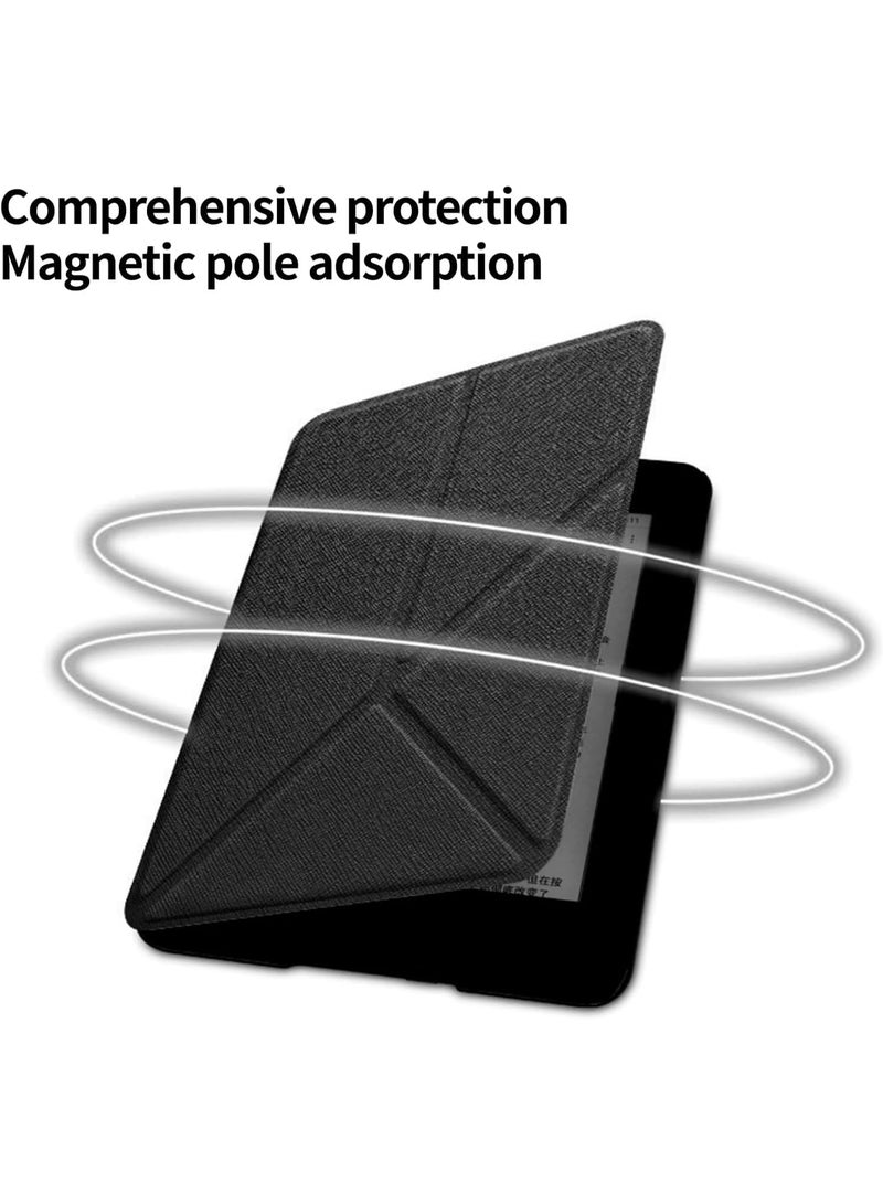 Kindle Paperwhite 11th Generation Case, 6.8-inch Flip Cover with Auto Wake/Sleep, Multi-Viewing Angles Stand, Compatible with Signature Edition (Black) - Image 2