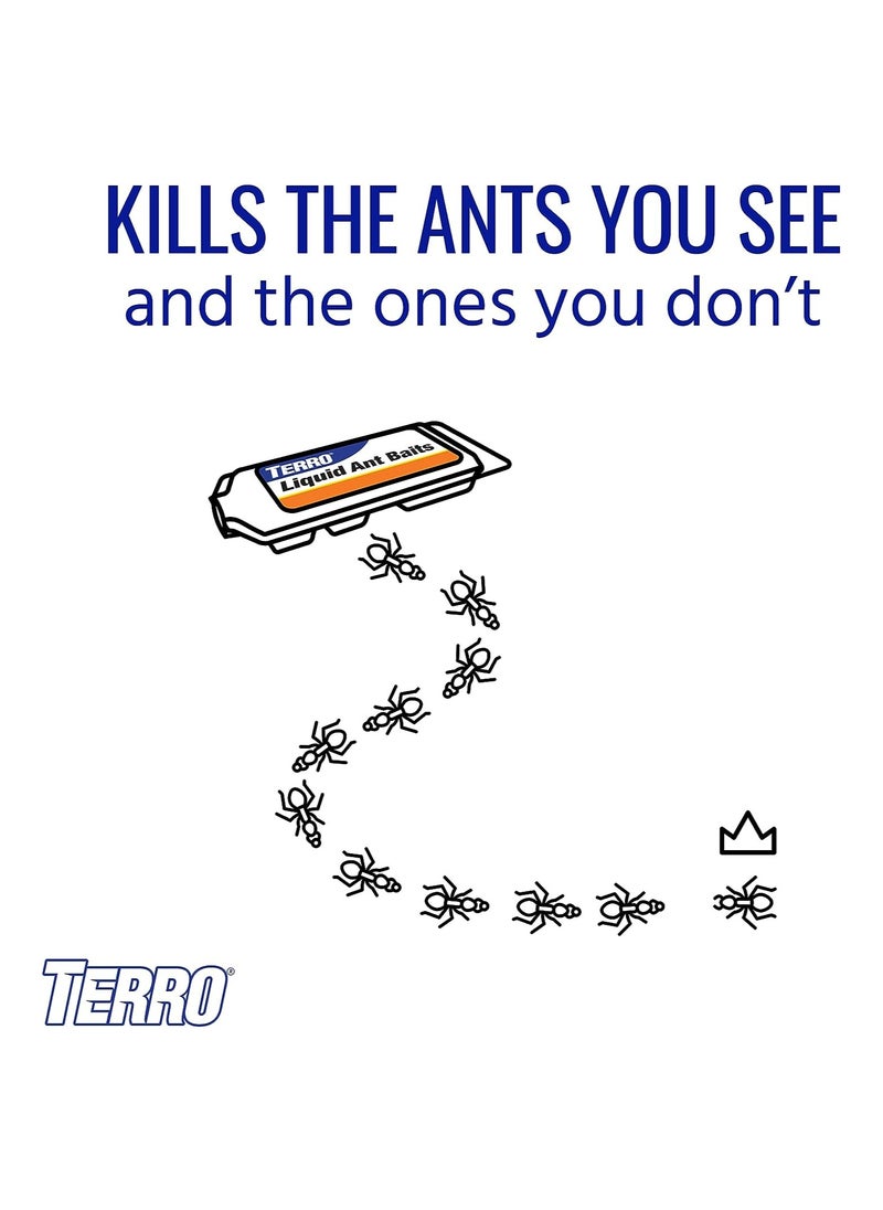Generic - Terro T300 Liquid Ant Baits Indoor Outdoor Ready-to-Use Common Household Ants Clear - 6 Bait Stations Each Pack (2 Pack) - Image 1