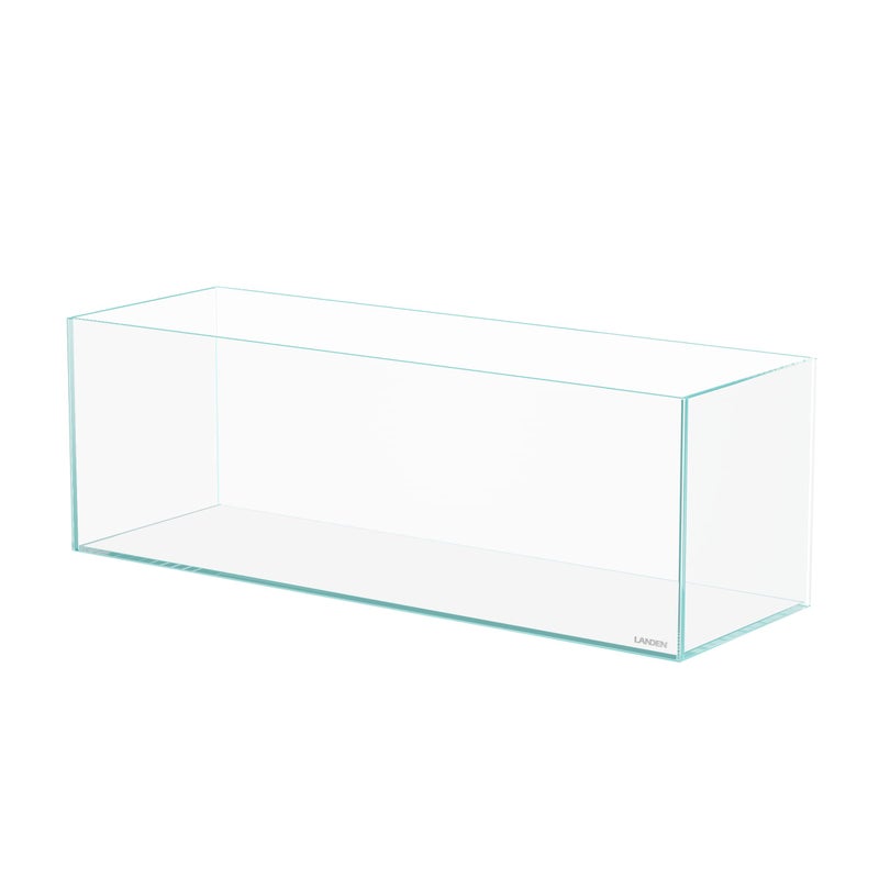 LANDEN 60L 5.8 Gal Rimless Low Iron Aquarium Long Fish Tank,Bookshelf Aquarium,W23.6Ã—D7.87Ã—H7.87 in(60x20x20cm) 5mm Thickness with Black Nano Foam Leveling mat Included - Image 4