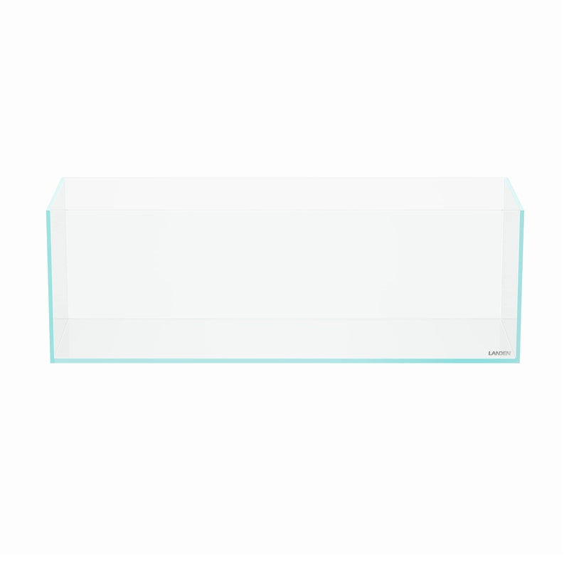 LANDEN 60L 5.8 Gal Rimless Low Iron Aquarium Long Fish Tank,Bookshelf Aquarium,W23.6Ã—D7.87Ã—H7.87 in(60x20x20cm) 5mm Thickness with Black Nano Foam Leveling mat Included - Image 1