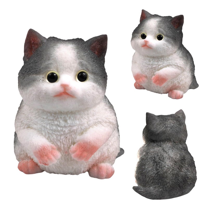 QOUXZ Big Hand Painted Cat Squishy Toys Large Cute Ultra Soft Kitty Squeeze Fidget Toys For Stress Relief  Kawaii Squishies Sticky Animal Toys For Adults Kids Decompression Sensory Balls Toys For Autism - Image 1