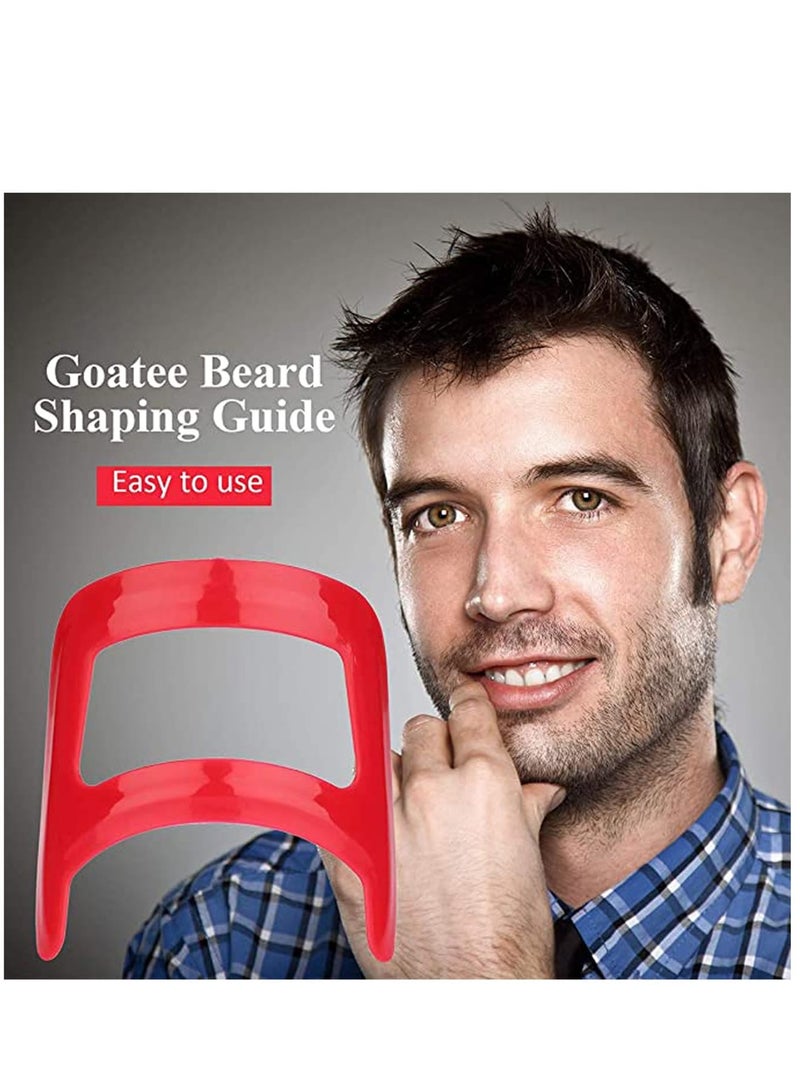 Zikra 2 Pieces Beard and Neckline Shaving Template, Men Mustache Grooming Shaping Template Straight Neckline Cut Guide Stencil for Men Self-Haircut Trimming Styling Tools - Image 5