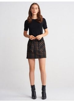 Dilvin Back Button Short Sleeve Sweater 10426STD  - Image 2