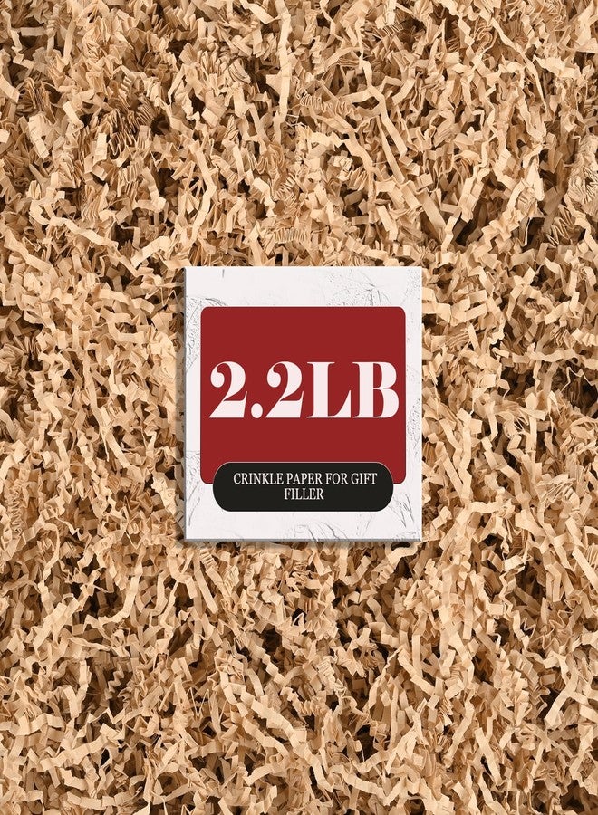 ZOEHROWS 2.2LB Crinkle Paper Gift Basket Filler, Brown Shredded Paper For Gift Baskets, Box Filler For Wrapping & Decor, Gift Basket Filler For Birthdays, Weddings, Anniversaries - Image 1
