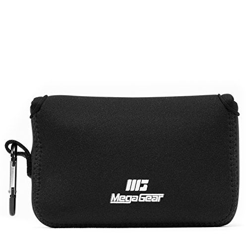 MegaGear Canon PowerShot G1X Mark III Ultra Light Neoprene Camera Case with Carabiner Black MG1376 PU Leather - Image 1