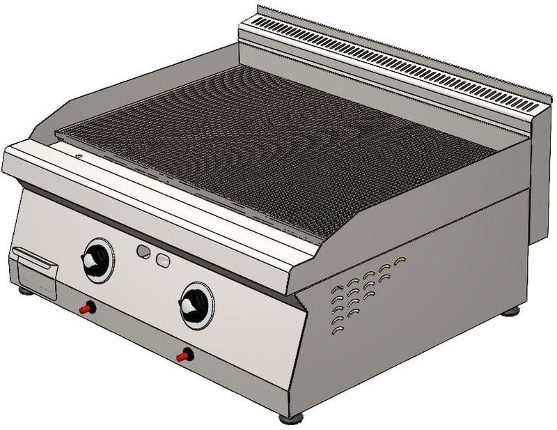 CSA Inox Karacasan Industrial 700 Series Counter Top Natural Gas Full Channel Grill 