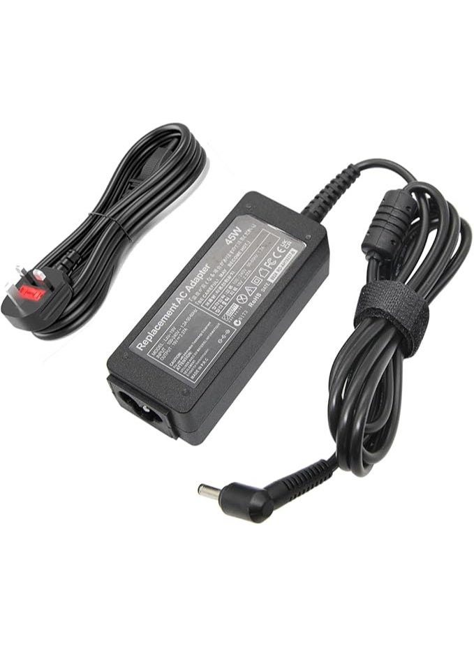 Terabyte 45W For ASUS Charger 19V 2.37A 4.0x1.35mm AC Adapter For ASUS X441 S200 UX305F TP501 X453 E402 UX305CA with UK Charging Cable - Image 1