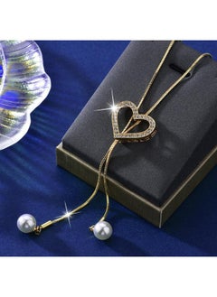 Love Pearl Tassel Drawable Sweater Chain Women's Long All-match Autumn And Winter High-end Atmospheric Necklace Clothes Chain