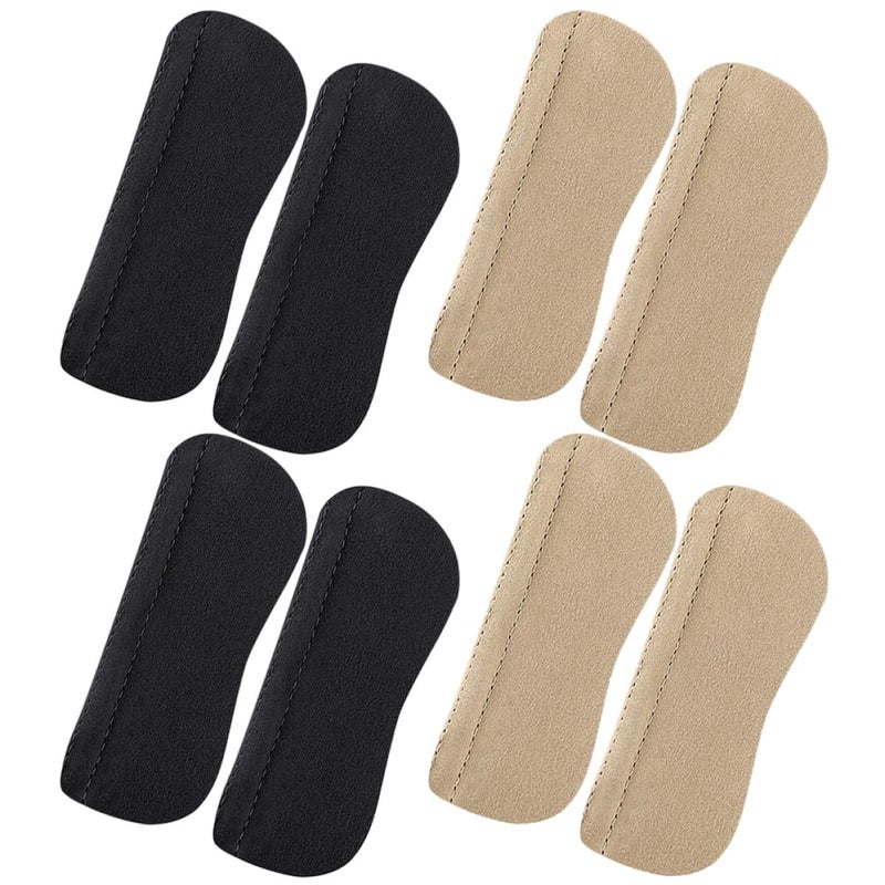Invisible Heel Grip Inserts 8pcs Black Beige Anti Friction Self Adhesive Shoe Cushions - Image 2