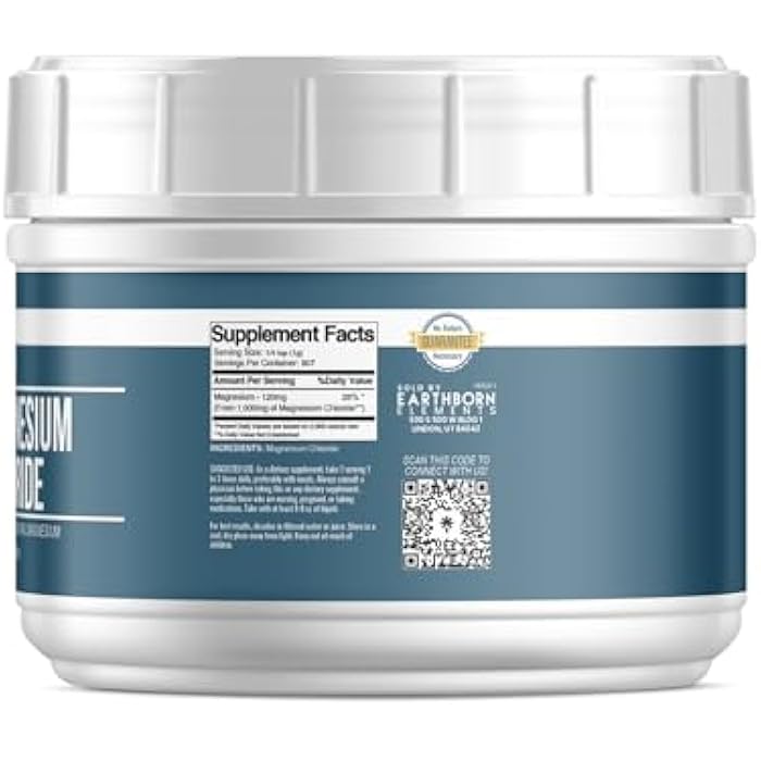 Earthborn Elements Magnesium Chloride (2 lb), Dietary Supplement, Great Source of Elemental Magnesium - Image 2