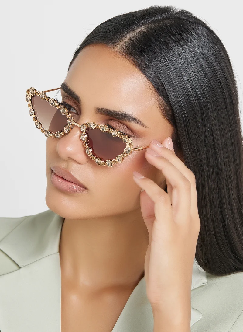 ELLA Wider Arm Cat Eye Sunglasses