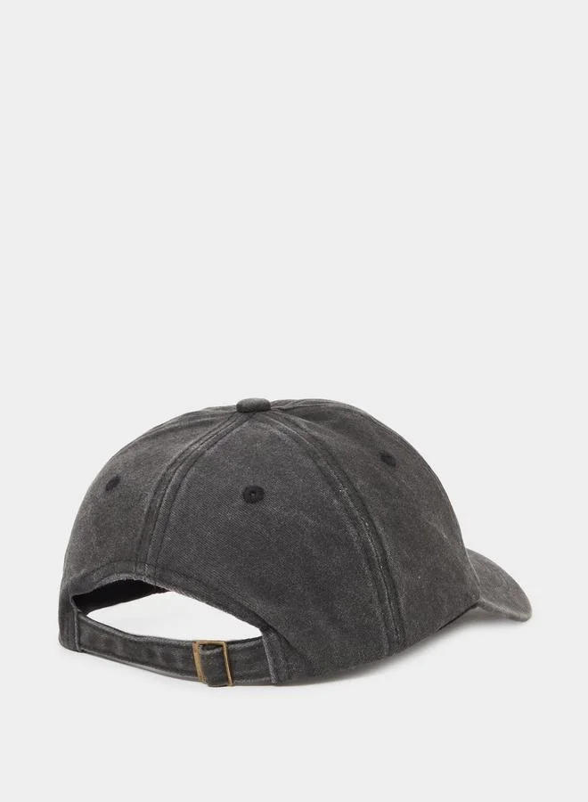 Styli Charcoal Slogan Embroidered Baseball Cap