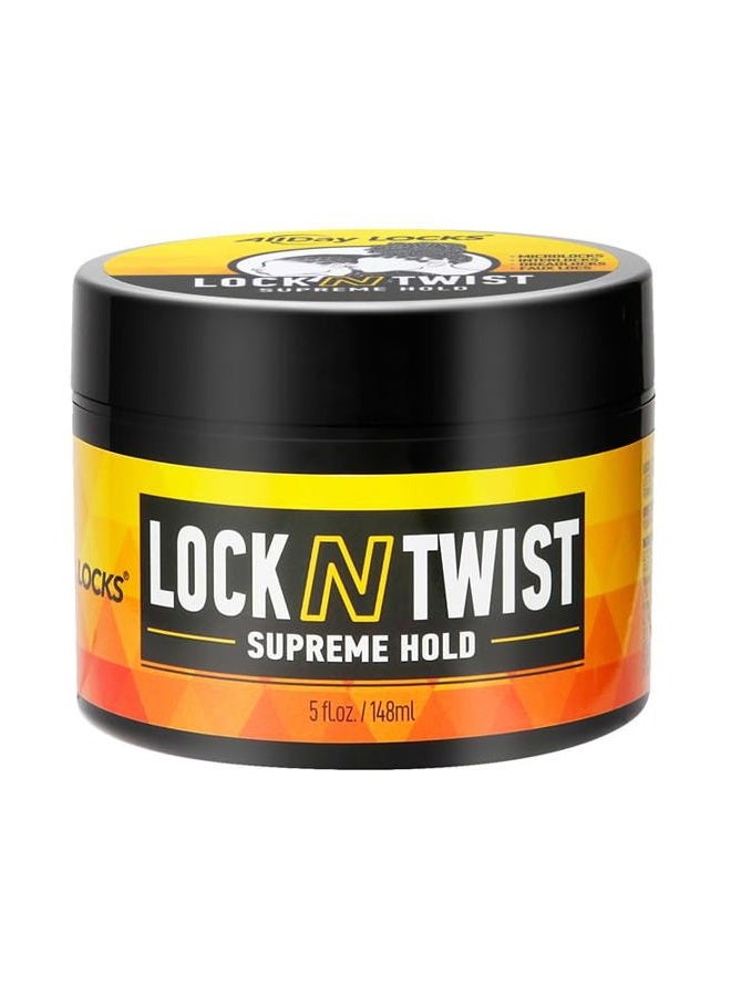 AllDay Locks Lock N Twist | Locking Gel, Re-Twist Locks, Supreme Hold | Smooths & Tames Frizz, Flake Free, Soft Finish | 5 oz - Image 1