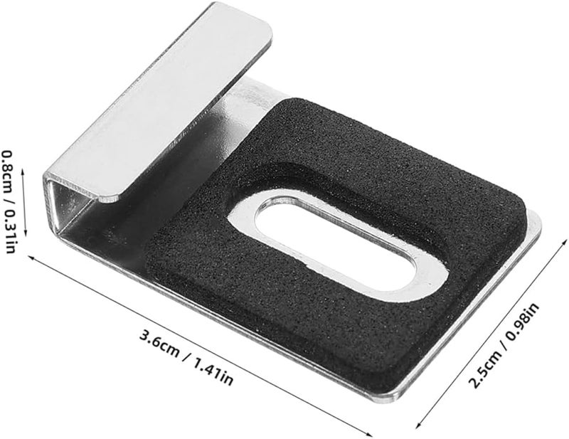 Jojofuny 5 Pack Mirror Clips Easy Install Wall Glass Clamps For Secure Hanging - Image 3