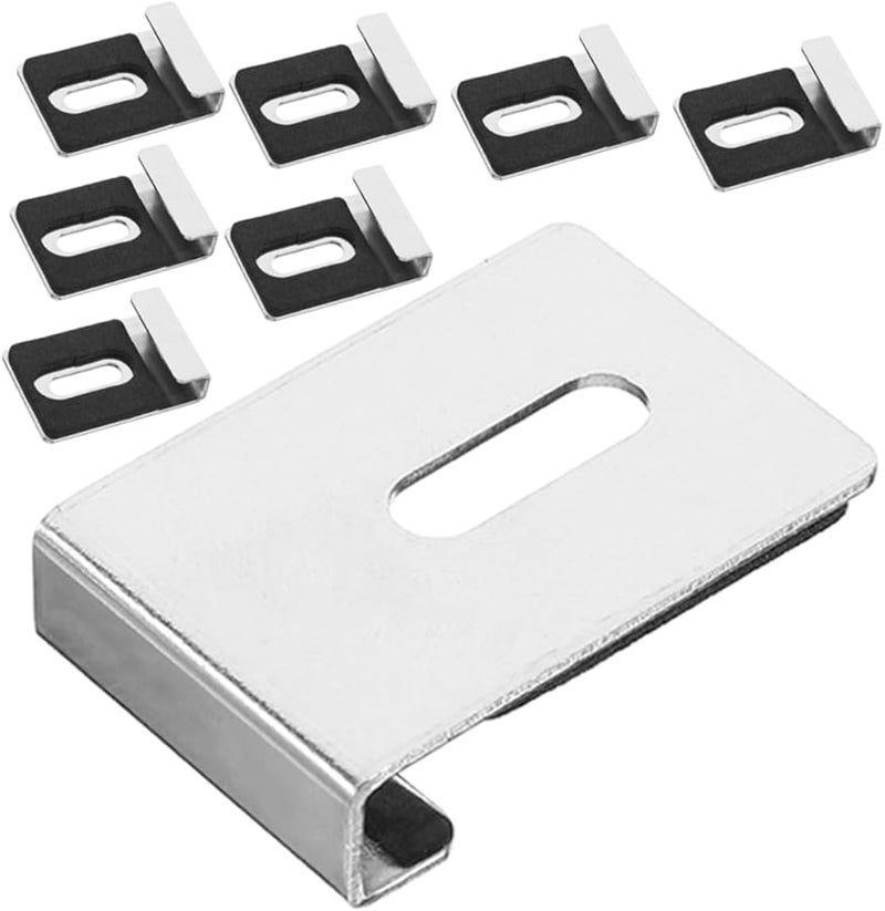 Jojofuny 5 Pack Mirror Clips Easy Install Wall Glass Clamps For Secure Hanging - Image 1