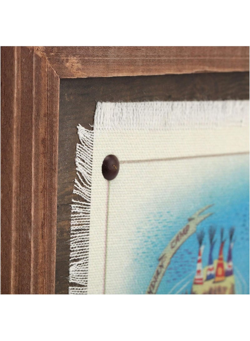 Open Road Brands Peter Pan Neverland Map Framed Wood Wall Decor - Vintage Peter Pan Wall Art for Home Decorating - Image 3