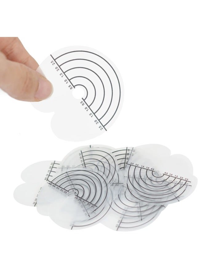 YTBYT 150 Pcs Heat Shield Guards for Hair Extensions with 20 Hair Clips, 12 Finger Protector and 1 Comb, PVC Fusion Glue Protector with Graduations - Image 3