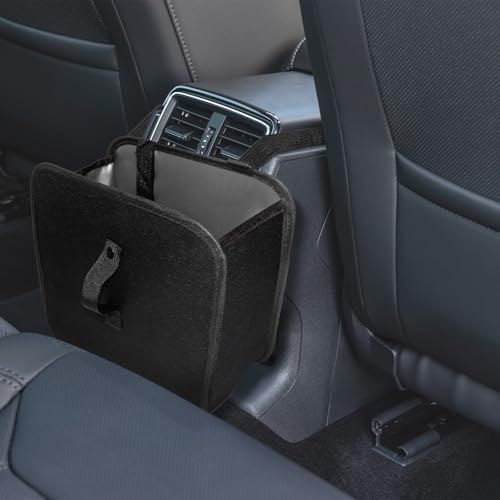 BFXM Car Trash Can 2 Gallons Foldable Leakproof Car Garbage Can Collapsible Hanging Car Trash Bin for Car Seat Garbage Bags Car Interior Accessories - Image 1
