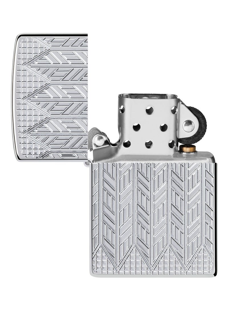 Zippo Ae400165 167 درع السياج بلمعان عالي كروم ولاعة مقاومة للرياح - Image 4