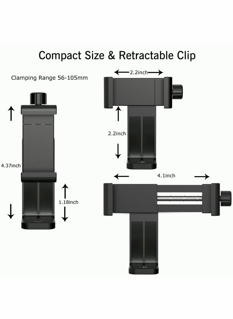 Generic Smartphone Tripod Adapter Cell Phone Holder Mount Adapter, Fits iPhone, Samsung, and all Phones, Rotates Vertical and Horizontal, Adjustable Clamp  - Image 5