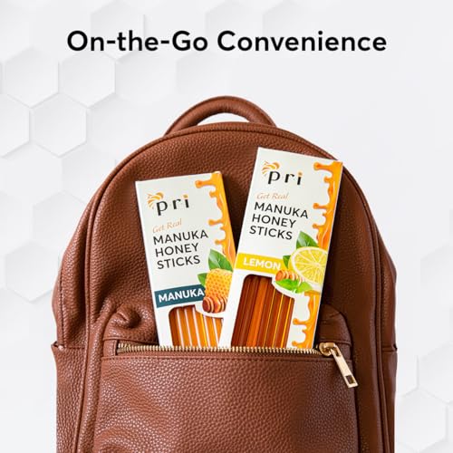PRI P.R.I Manuka Honey Sticks, Certified MGO 60+, Raw New Zealand Manuka Honey, Perfect for On-the-Go, 10ct - Image 2