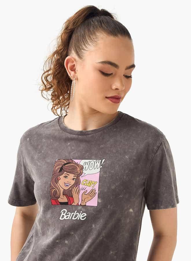 SP Characters Barbie Print Crop T-shirt - Image 4