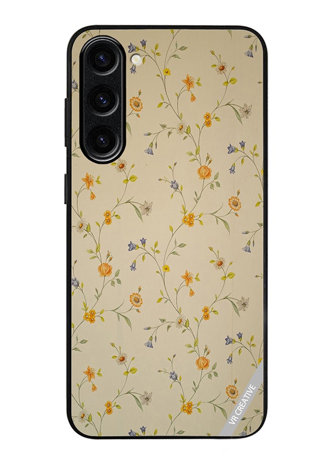 VR CREATIVE Protective Case Cover For Samsung Galaxy S24 Pale Yellow Design Multicolour - Image 1