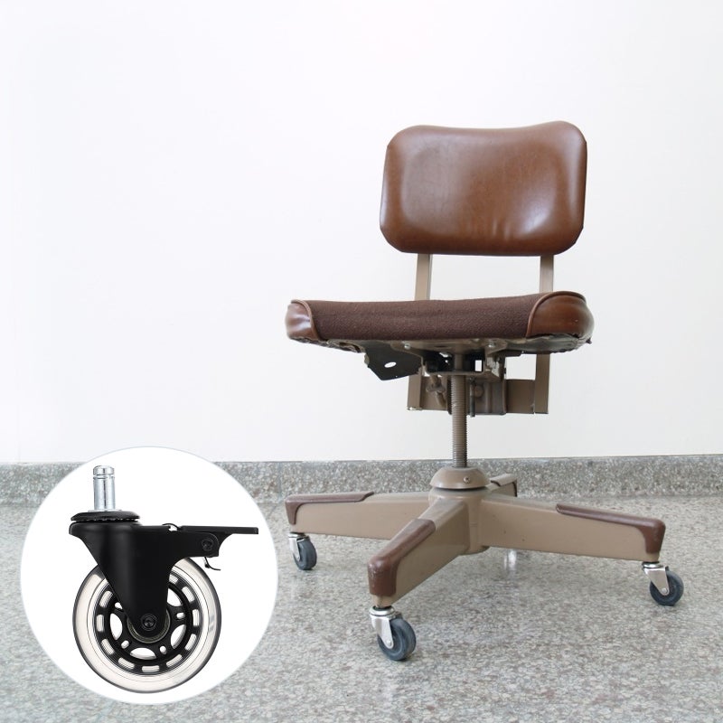 5pcs Office Chair Caster Wheels 360 Degree Swivel Furniture Wheels Universal Wheels - Image 2
