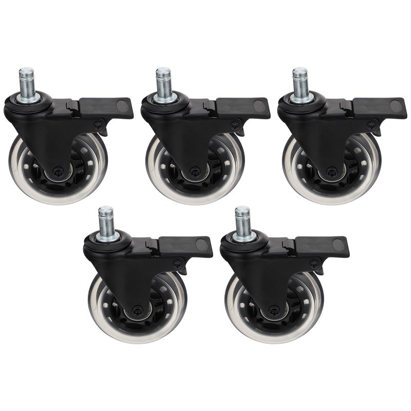 5pcs Office Chair Caster Wheels 360 Degree Swivel Furniture Wheels Universal Wheels - Image 1