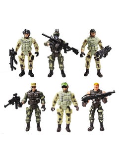 HAPTIME Army Men Action Figures Soldiers Toys With Accessories / Swat Team Figure Military Playset For Boys Girls Children Kids 3 4 5 6 7 8 9 Years Old,Great As Christmas,Birthday(Special Troops)  - Image 1