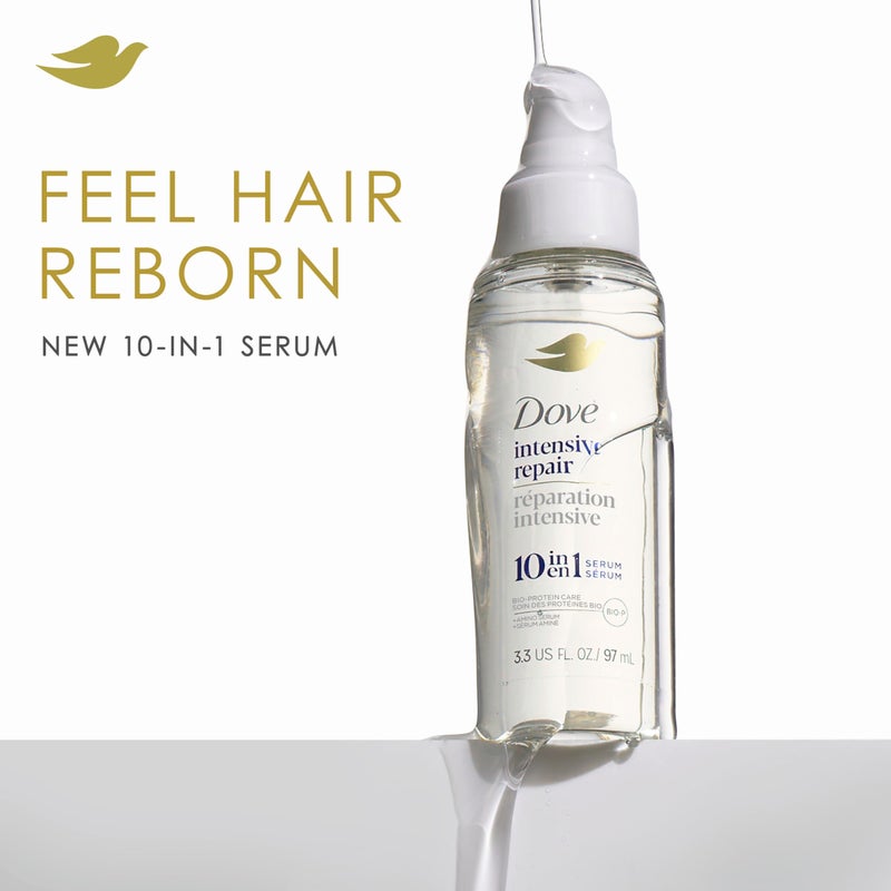 Dove Intensive Repair Amino Serum for Damaged Hair with Bio-Protein Care Technology 3.3 oz - Image 3