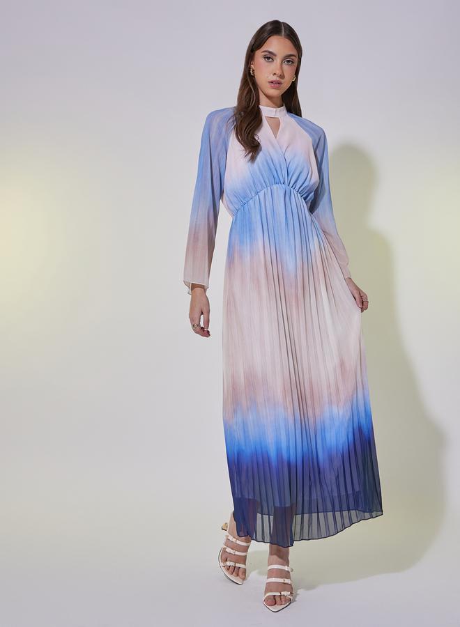 Take Two Pleated Chiffon Dress - Image 1