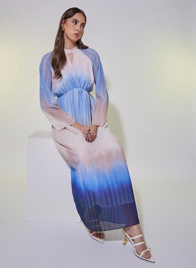 Take Two Pleated Chiffon Dress - Image 5