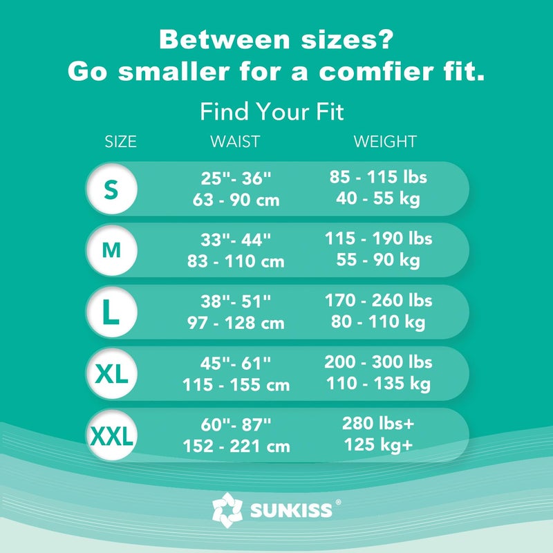 SUNKISS TrustPlus Adult Diapers with Maximum Absorbency, Unisex Disposable Incontinence Briefs with Tabs for Men and Women, Odor Control, Medium, Previously S/M, 15 Count - Image 3