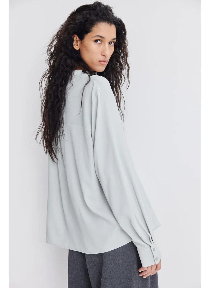 اتش اند ام Band-Collar Blouse