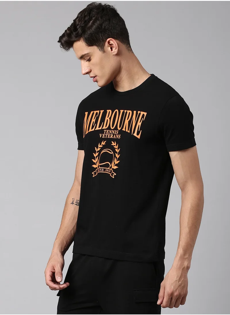 هوبرهولمي Black T-Shirt For Men