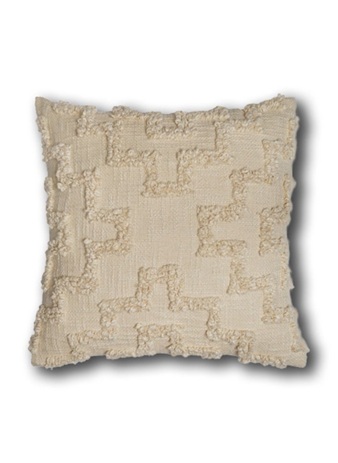 Dash And Twine - Chic Geometric Tufted Textured Decorative Cushion with Simply Graceful Collection - Image 1