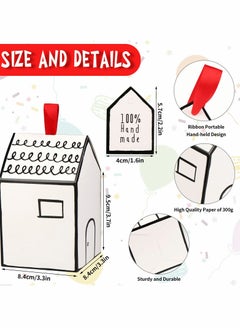 Y&D Gable Candy Treat Boxes, Small Goodie Gift Boxes Wedding for and Birthday Party Favors Box 8.5 * 9.5cm  - Image 2