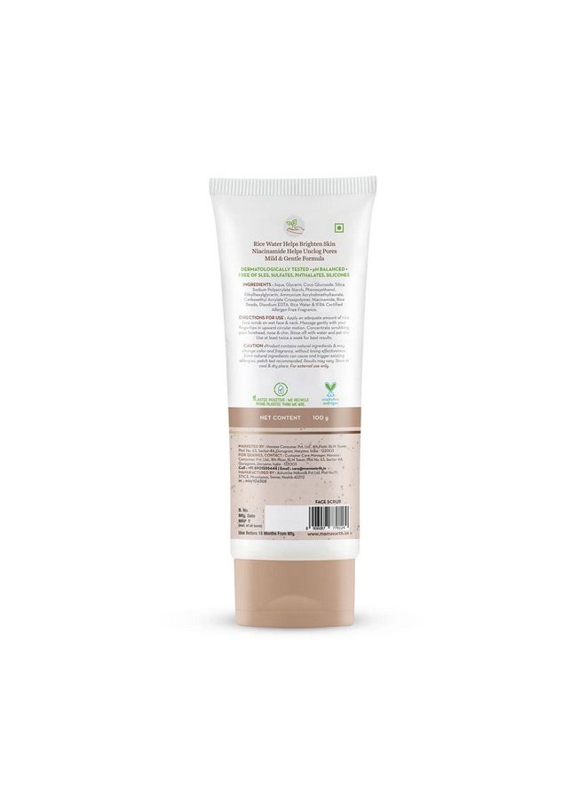 Mamaearth Rice Face Scrub For Glowing Skin, With Rice Water & Niacinamide For Glass Skin - 100 G  - Image 3