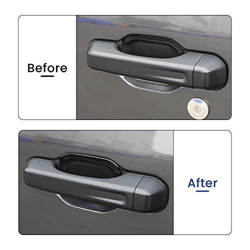 Hoolcar Exterior Accessories Door Handle Bowl Trims for 2018-2020 Jeep Wrangler JL JLU, Black, 5PCs - Image 3