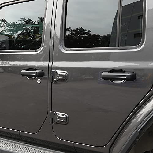 Hoolcar Exterior Accessories Door Handle Bowl Trims for 2018-2020 Jeep Wrangler JL JLU, Black, 5PCs - Image 4