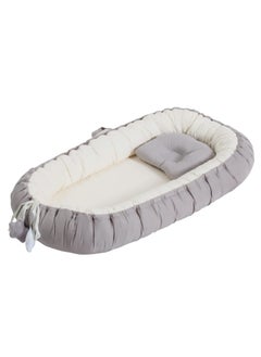 Baby Lounger - Baby Portable Lounger Pillow for Newborn, Breathable and Soft Baby Nest Co Sleeper for Baby 0-24 Months, Portable Infant Lounger Baby Floor Seat for Home and Travel