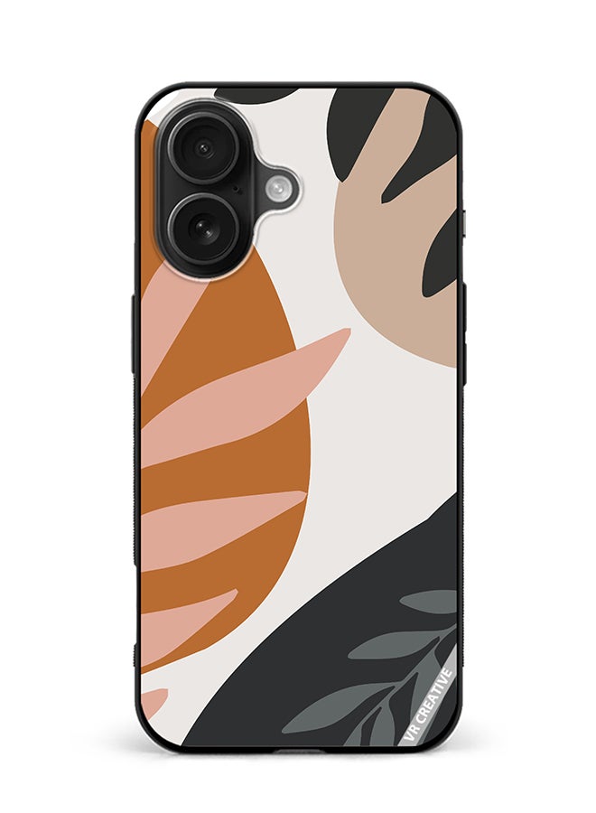 VR CREATIVE Protective Case Cover For Apple iPhone 16 Plus Leaf Tropical Design Multicolour