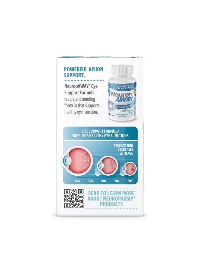 NeuropAWAY Eye Support Supplement 90CT with Lutein N-Acetyl L-Carnosine S-Acetyl Glutathione N-Acetyl Cystiene Pterostilbene Lycopene Zeaxanthin to Support Healthy Vision Helps Blurry and Dry Eyes - Image 3