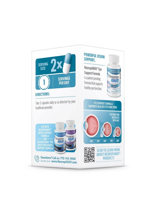 NeuropAWAY Eye Support Supplement 90CT with Lutein N-Acetyl L-Carnosine S-Acetyl Glutathione N-Acetyl Cystiene Pterostilbene Lycopene Zeaxanthin to Support Healthy Vision Helps Blurry and Dry Eyes - Image 5
